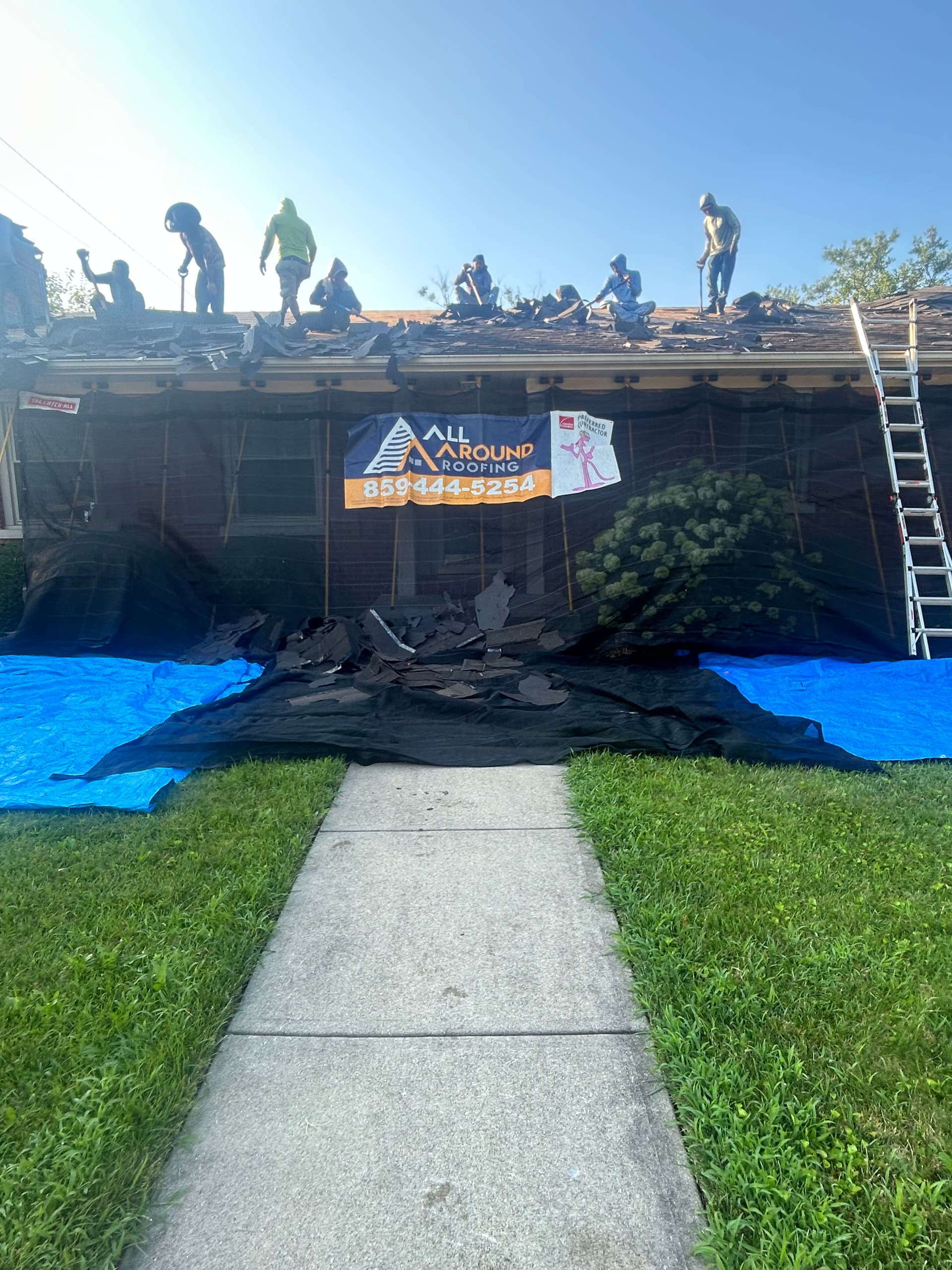 Full Crew, Full Commitment - Roof Replacement in Progress image