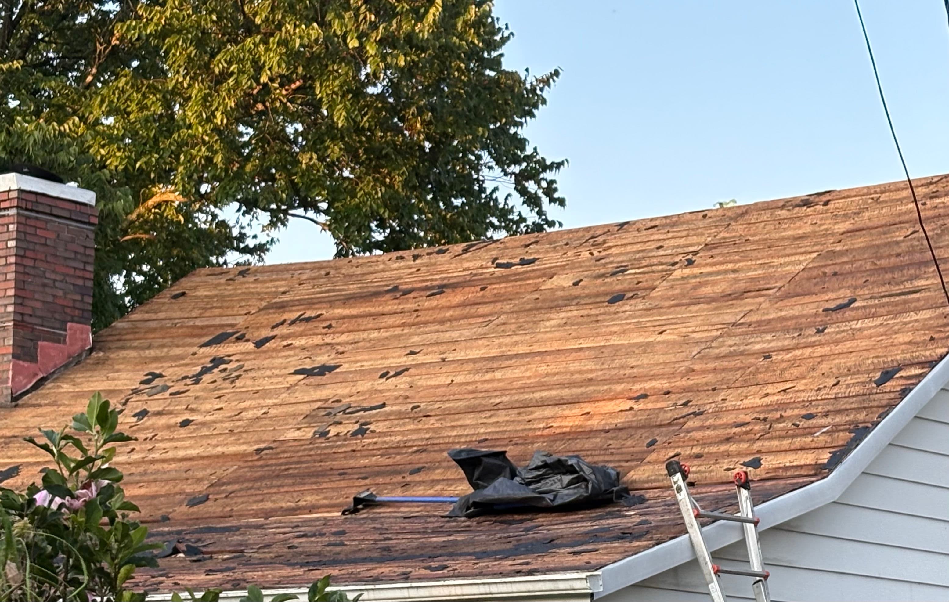Project 3 Layers of Old Shingles Gone - Full Tear-Off Underway image